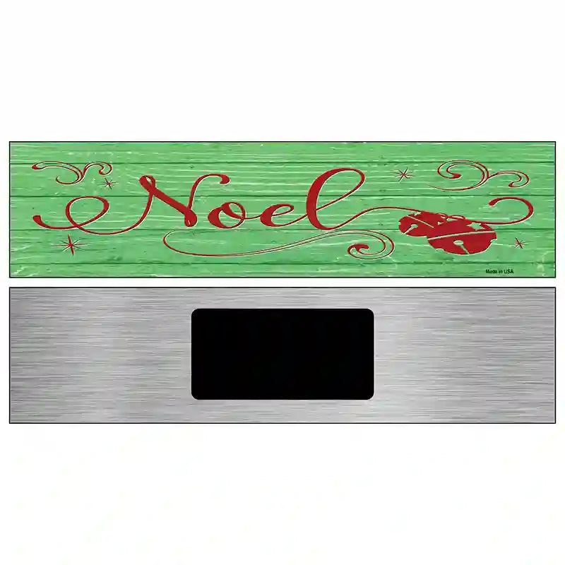 Noel Green Novelty Metal Street Sign 6" x 1.5" (KM)