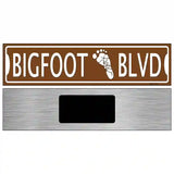 Bigfoot Blvd Novelty Metal Street Sign 6" x 1.5" (KM)