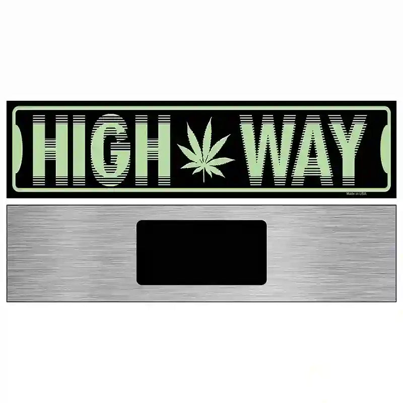 High Way Novelty Metal Street Sign 6" x 1.5" (KM)