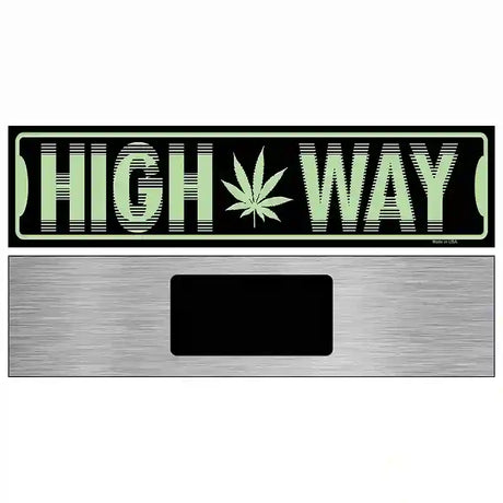 High Way Novelty Metal Street Sign 6" x 1.5" (KM)