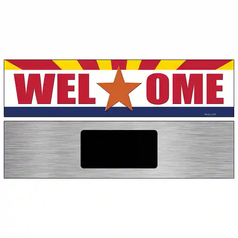 Welcome Arizona Novelty Metal Street Sign 6" x 1.5" (KM)