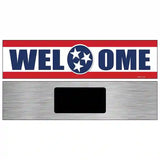 Welcome Tennessee Novelty Metal Street Sign 6" x 1.5" (KM)