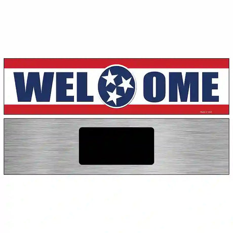 Welcome Tennessee Novelty Metal Street Sign 6" x 1.5" (KM)