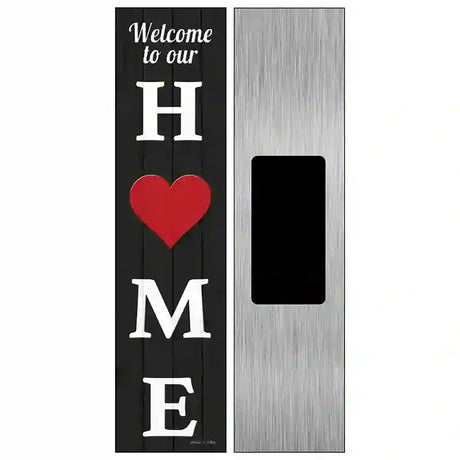 Home Heart Novelty Metal Street Sign 6" x 1.5" (KM)