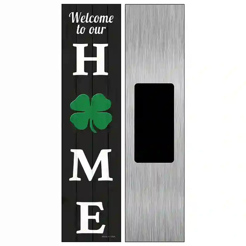 Home Shamrock Novelty Metal Street Sign 6" x 1.5" (KM)