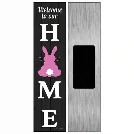 Home Bunny Novelty Metal Street Sign 6" x 1.5" (KM)