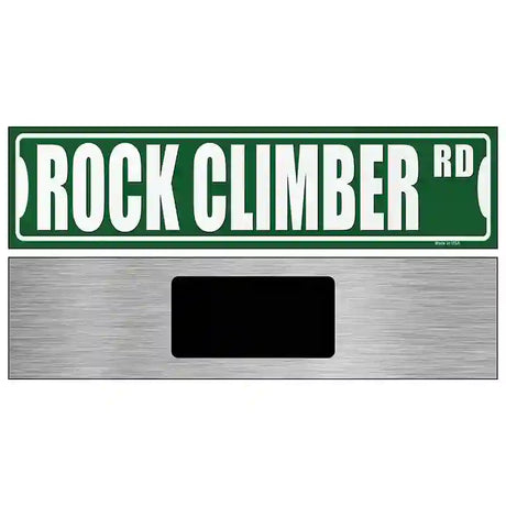 Rock Climber Rd Novelty Metal Street Sign 6" x 1.5" (KM)