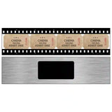 Cinema Ticket Admit One Novelty Metal Street Sign 6" x 1.5" (KM)