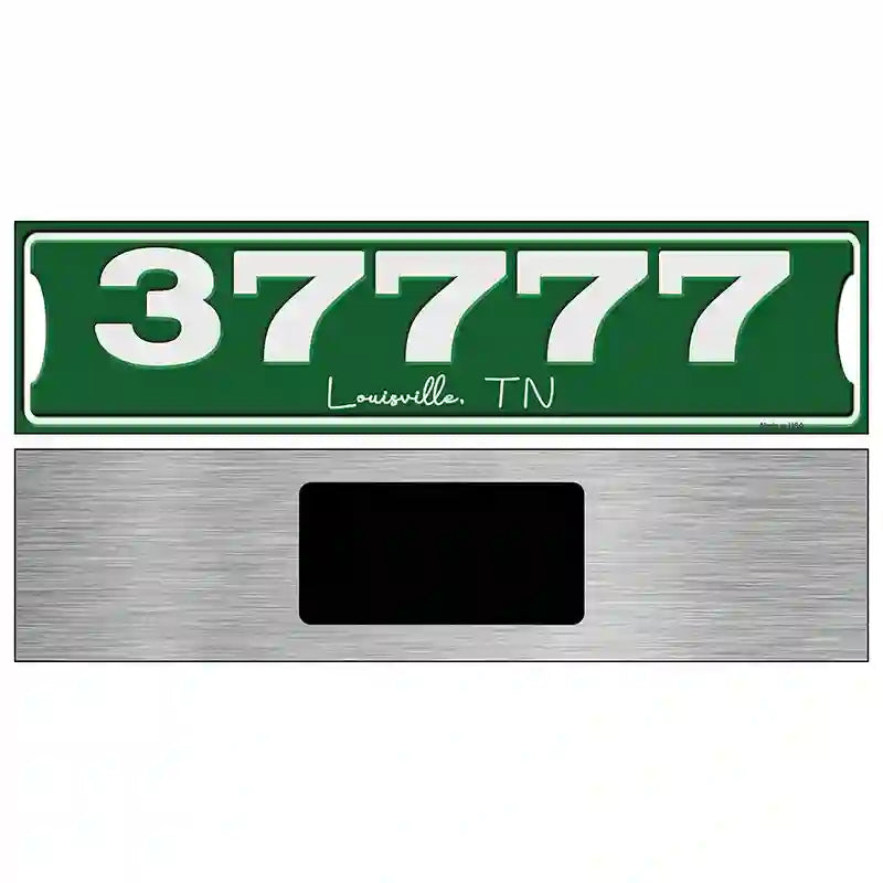 Customizable Zip Code | City and State Novelty Metal Street Sign 6" x 1.5" (KM)