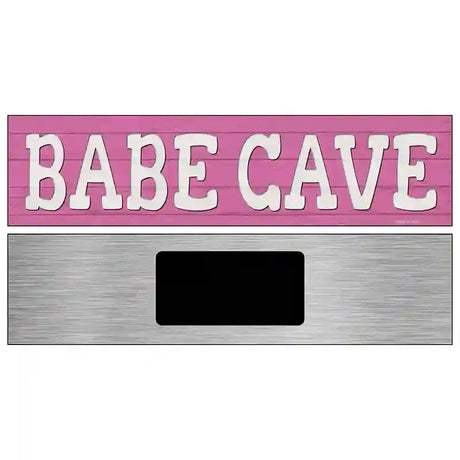 Babe Cave Novelty Metal Street Sign 6" x 1.5" (KM)