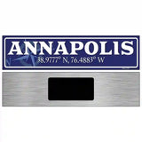 Annapolis Novelty Metal Street Sign 6" x 1.5" (KM)