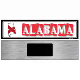 Alabama State Outline Novelty Metal Vanity Street Sign 6" x 1.5" (KM)