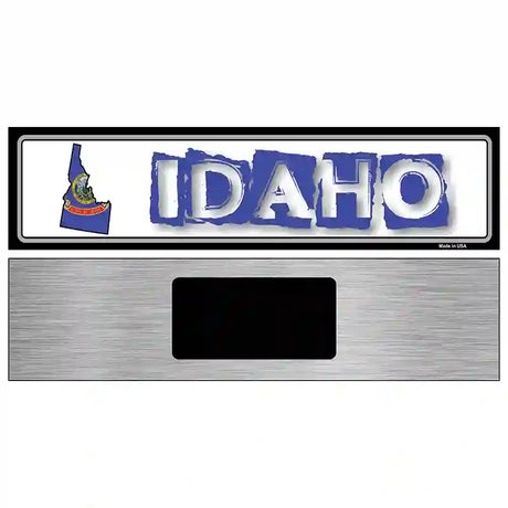 Idaho State Outline Novelty Metal Vanity Street Sign 6" x 1.5" (KM)