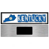 Kentucky State Outline Novelty Metal Vanity Street Sign 6" x 1.5" (KM)