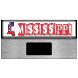 Mississippi State Outline Novelty Metal Vanity Street Sign 6" x 1.5" (KM)