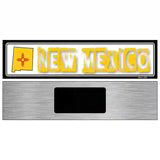 New Mexico State Outline Novelty Metal Vanity Street Sign 6" x 1.5" (KM)