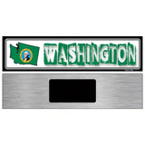 Washington State Outline Novelty Metal Vanity Street Sign 6" x 1.5" (KM)