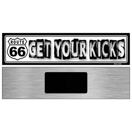 Route 66 Get Your Kicks Novelty Metal Street Sign 6" x 1.5" (KM)