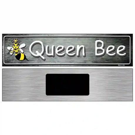 Queen Bee Novelty Metal Street Sign 6" x 1.5" (KM)