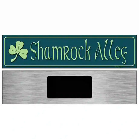 Irish Shamrock Alley Metal Novelty Street Sign 6" x 1.5" (KM)