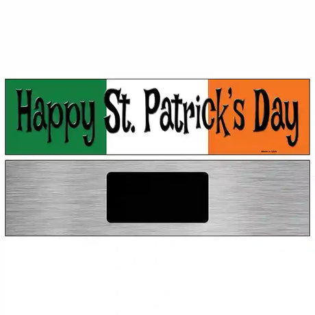 Happy St. Patricks Day Metal Novelty Street Sign 6" x 1.5" (KM)