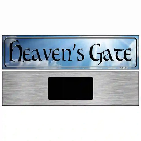 Heavens Gate Novelty Metal Street Sign 6" x 1.5" (KM)