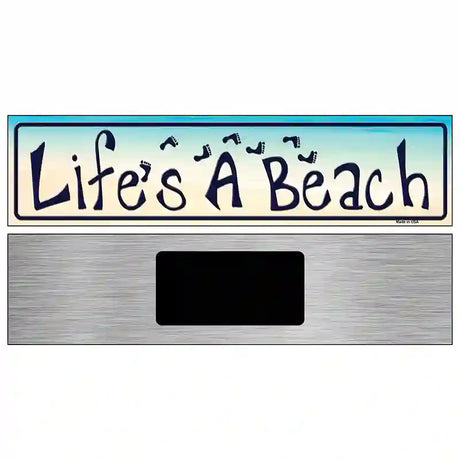 Lifes A Beach Metal Novelty Street Sign 6" x 1.5" (KM)