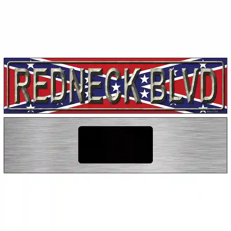 Redneck Blvd Metal Novelty Street Sign 6" x 1.5" (KM)