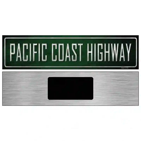 Pacific Coast Highway Metal Novelty Street Sign 6" x 1.5" (KM)