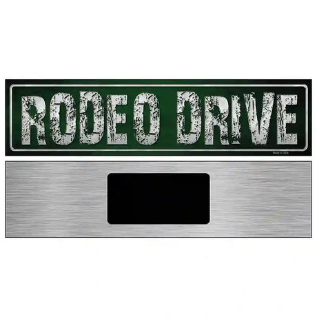 Rodeo Drive Metal Novelty Street Sign 6" x 1.5" (KM)