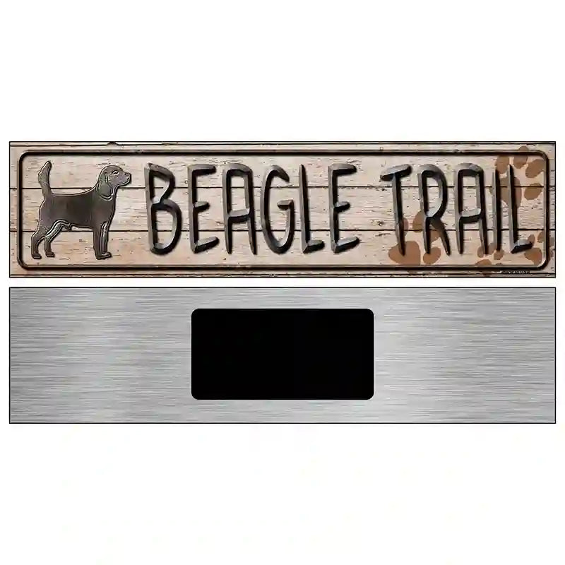 Beagle Trail Novelty Metal Street Sign 6" x 1.5" (KM)