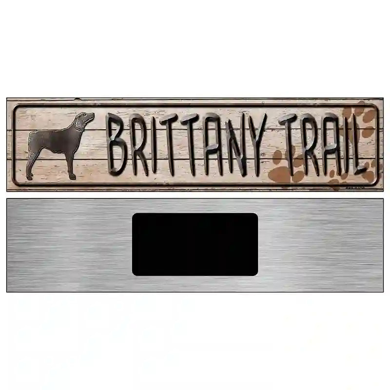 Brittany Trail Novelty Metal Street Sign 6" x 1.5" (KM)