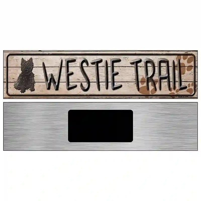 Westie Novelty Metal Street Sign 6" x 1.5" (KM)