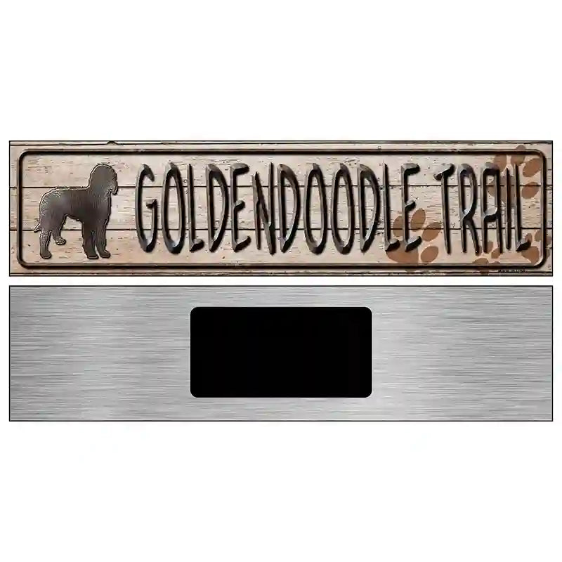 Golden Trail Novelty Metal Street Sign 6" x 1.5" (KM)