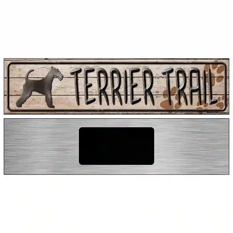 Terrier Trail Novelty Metal Street Sign 6" x 1.5" (KM)