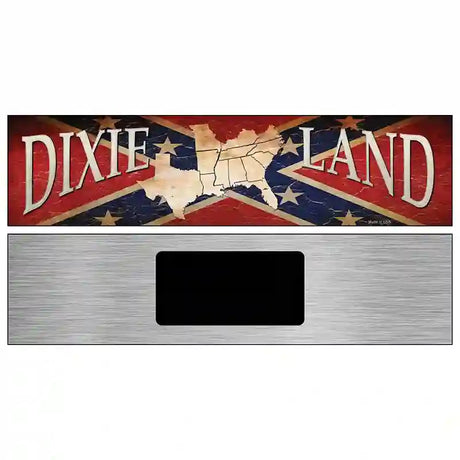 Dixie Land Novelty Metal Street Sign 6" x 1.5" (KM)