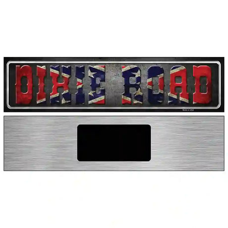 Dixie Road Novelty Metal Street Sign 6" x 1.5" (KM)