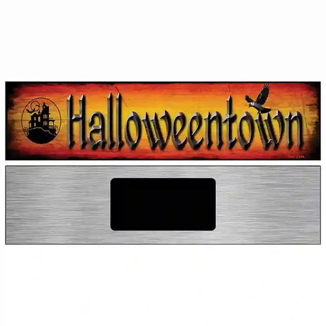 Halloweentown Novelty Metal Street Sign 6" x 1.5" (KM)