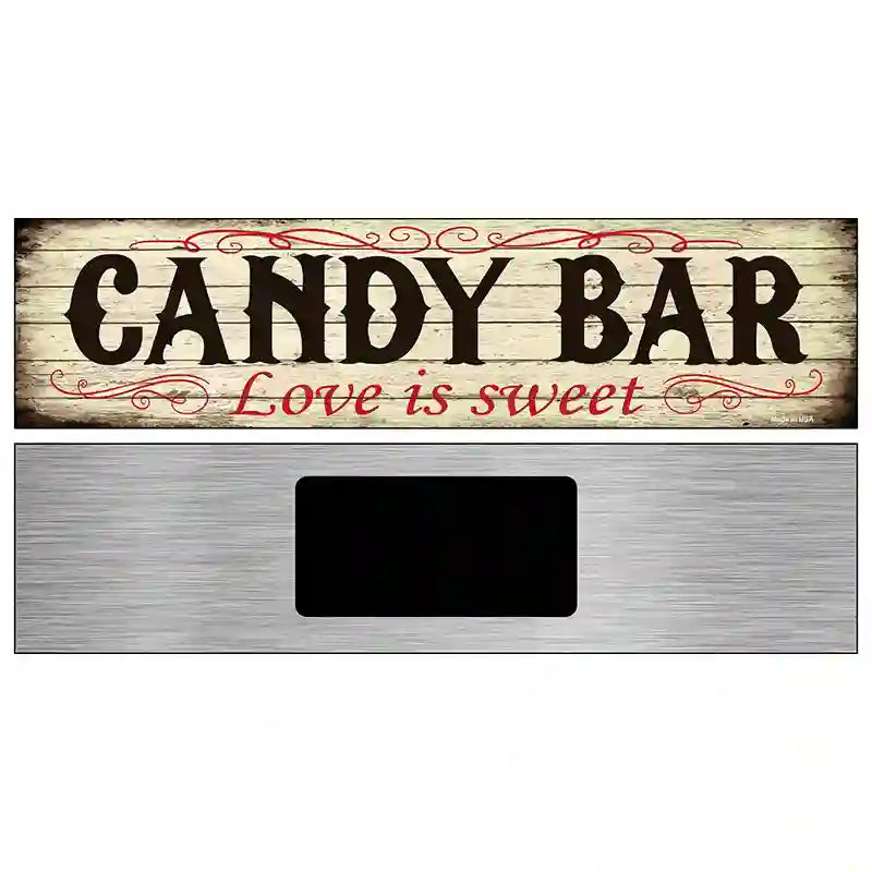 Candy Bar Novelty Metal Street Sign 6" x 1.5" (KM)