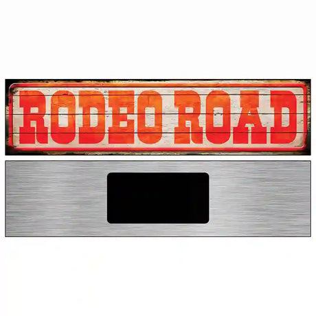 Rodeo Road Novelty Metal Street Sign 6" x 1.5" (KM)