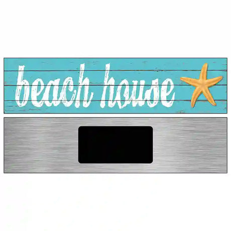 Beach House Novelty Metal Street Sign 6" x 1.5" (KM)