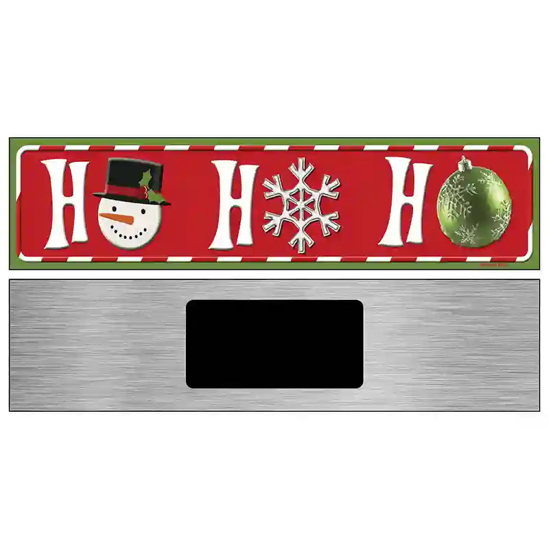 Ho Ho Ho Novelty Metal Street Sign 6" x 1.5" (KM)