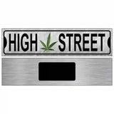 High Street Novelty Metal Street Sign 6" x 1.5" (KM)