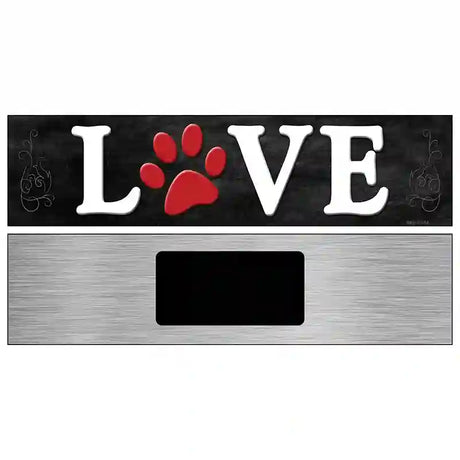 Love Novelty Metal Street Sign 6" x 1.5" (KM)