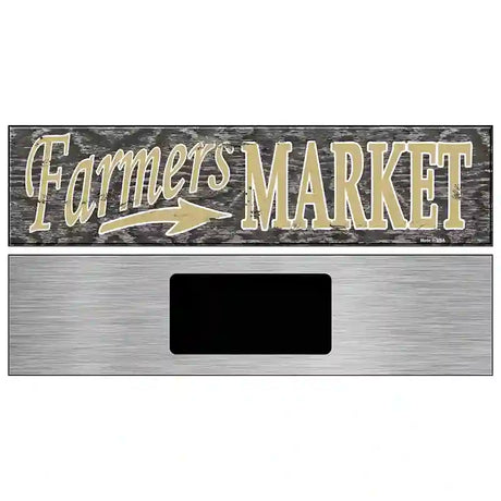 Farmers Market Novelty Metal Street Sign 6" x 1.5" (KM)