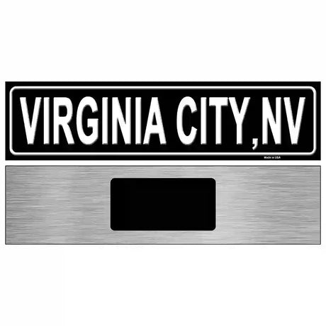 Virginia City NV Novelty Metal Street Sign 6" x 1.5" (KM)