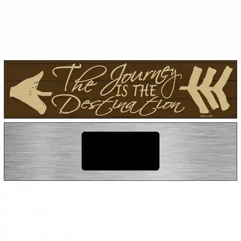 The Journey Novelty Metal Street Sign 6" x 1.5" (KM)