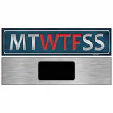 MT WTF SS Novelty Metal Street Sign 6" x 1.5" (KM)