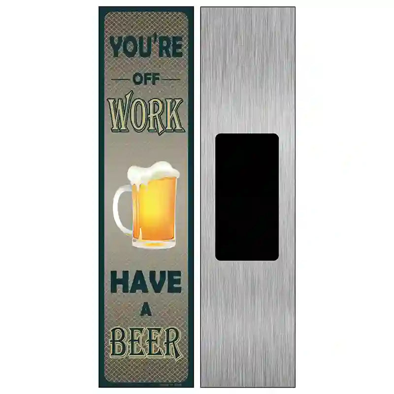 You Are At Work Novelty Metal Street Sign 6" x 1.5" (KM)