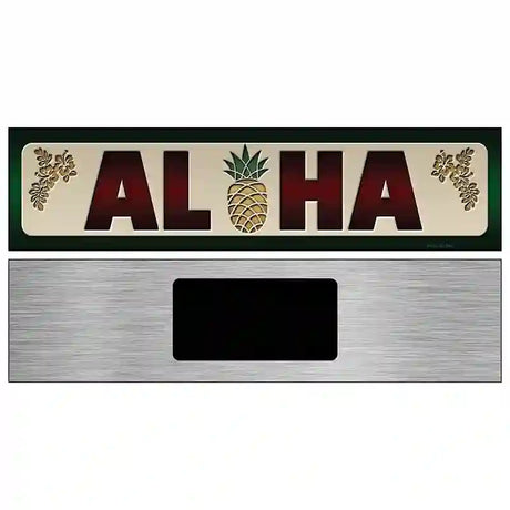 Aloha Novelty Metal Street Sign 6" x 1.5" (KM)